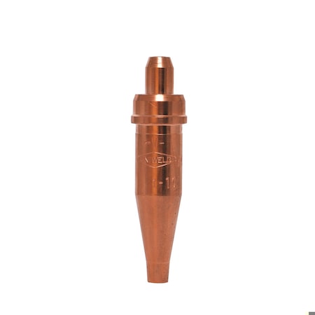 Uniweld Type GPP Cutting Tip, No 8 Tip, Acetylene Gas, 12 in D Cutting, Steel 1-101-8